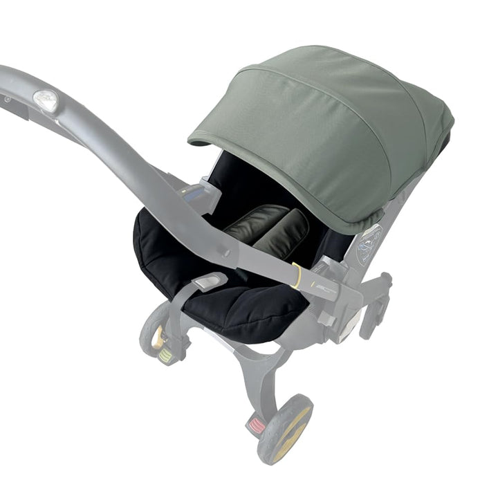 Stroller Accessory Washing Kit Textile Set, Colorful Canopy & Water Resistance Soft Cushion Compatible with DOONA CAR SEAT Strollers (Wine Red)