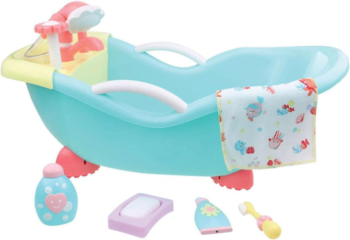 - Doll High Chair | Fits Dolls up to 17" | Easy to Clean | Simple Assembly | 7 Piece Play Set| Ages 2+, Pink/Blue