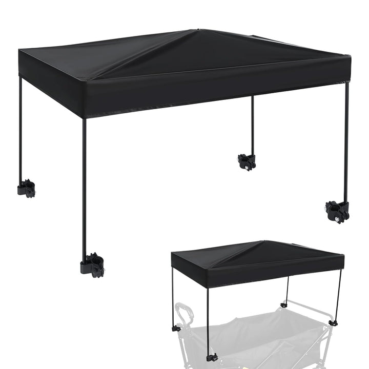 Universal Model Wagon Canopy Cover Garden Push Awning Portable Outdoor Stroller Accessories Awning for Garden Wagon, Shopping, Camping (Suitable for Folded,Gathering Folded Stroller) -50*83Cm