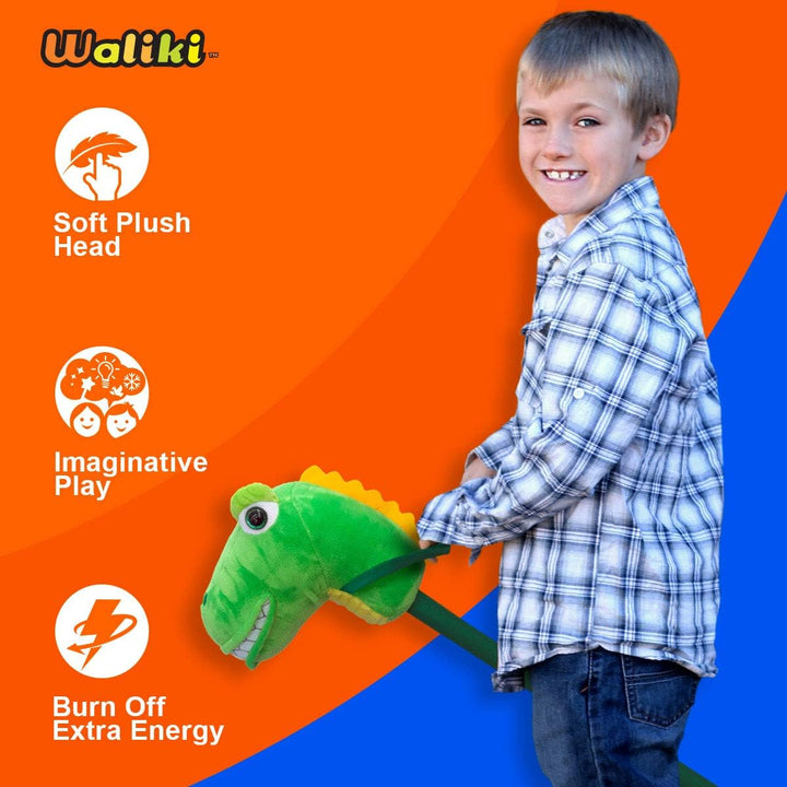 Stick Horse Dinosaur Lala | Pretend Play Toy for Kids Ages 2 3 4 5 6 | Fun Gift for Boys and Girls | Cool Birthday Present