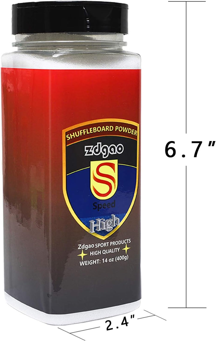 Shuffleboard Sand - Shuffleboard Wax with Mini Dustpan and Mini Brush, 2 Cans(2×14 Oz)