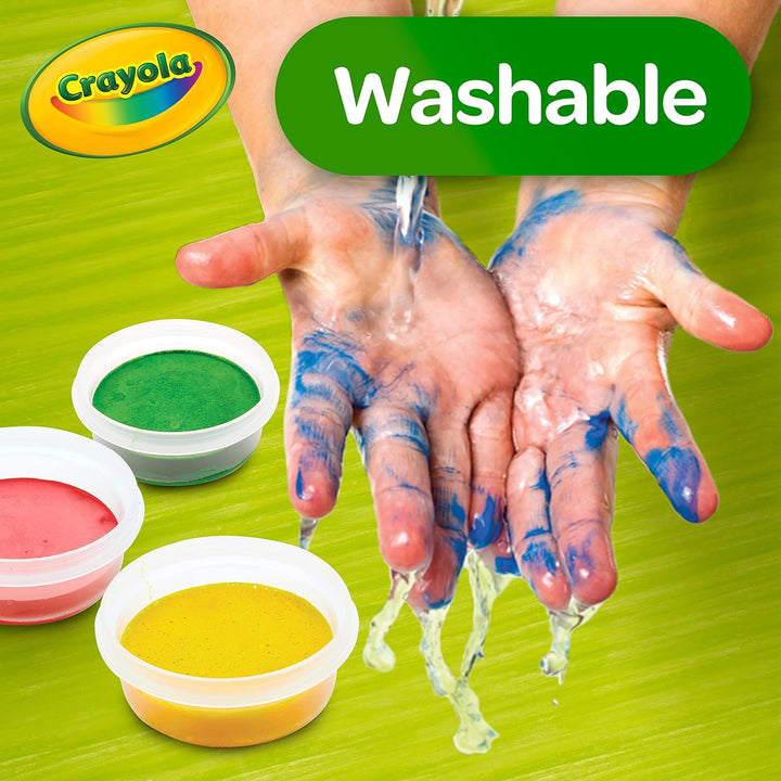 Spill Proof Paint Set (8Ct), Washable Toddler Paint Kit, Includes Brushes, Pots, Activity Pages, Toddler Gift, Ages 3+