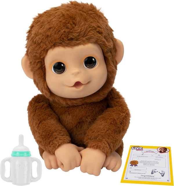 My Baby Monkey Mango, 50+ Sounds and Reactions, Plush Interactive Monkey Toy Set with Accessories, Interactive Pets for Kids Ages 4+