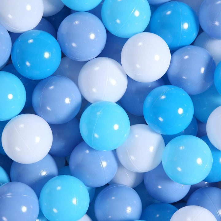 Ball Pit Balls for Toddlers,100Pcs 2.15Inch Crawl Balls BPA Free Crush Proof Playballs Soft Plastic Bals for Toddler, Pool Tent Party Favors Summer Water Bath Toy
