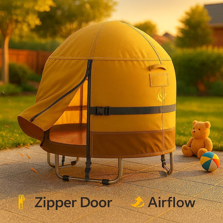 55" Mini Trampoline Cover for Kids, round Trampoline Cover Heavy-Duty 600D Outdoor Trampoline Shade Cover Waterproof