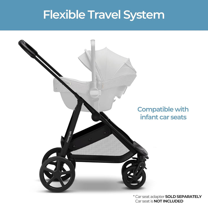Wiz 2 in 1 Baby Stroller with Bassinet Mode, Convertible Infant Stroller for Newborn and Toddler with Reversible Seat and Large UPF 50+ Canopy
