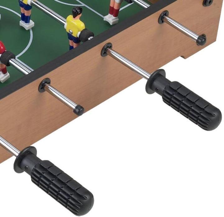 Tabletop Foosball Table- Portable Mini Table Football / Soccer Game Set with Two Balls and Score Keeper for Adults and Kids by , Tan/Green