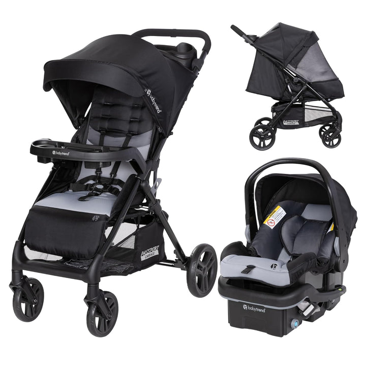 Passport® Cargo Stroller Travel System with Ez-Lift™ plus Infant Car Seat, Pink Bamboo