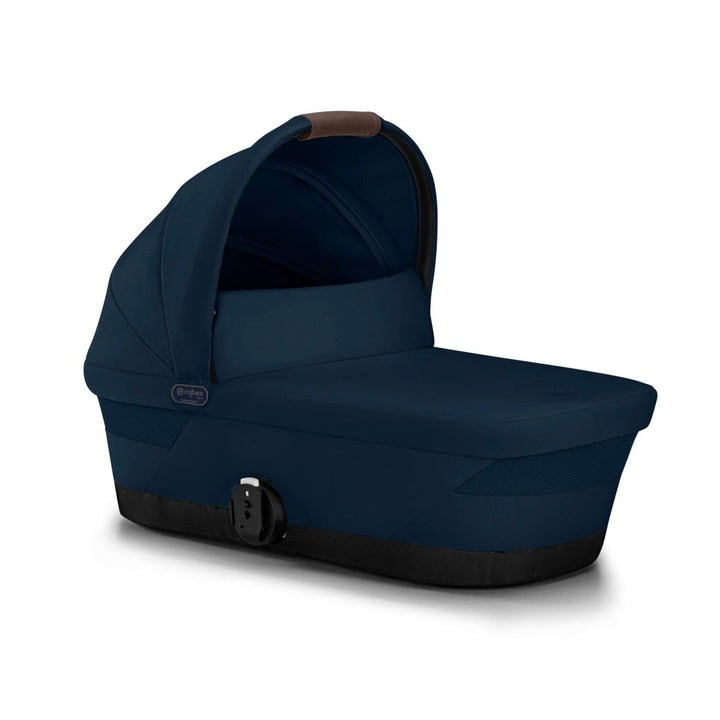 Egazelle/Gazelle S Cot Baby Bassinet - Easy-Carry Ergonomic Handle, Sun Canopy & Spacious, Cozy Interior, Compatible Gazelle S Stroller, Moon Black