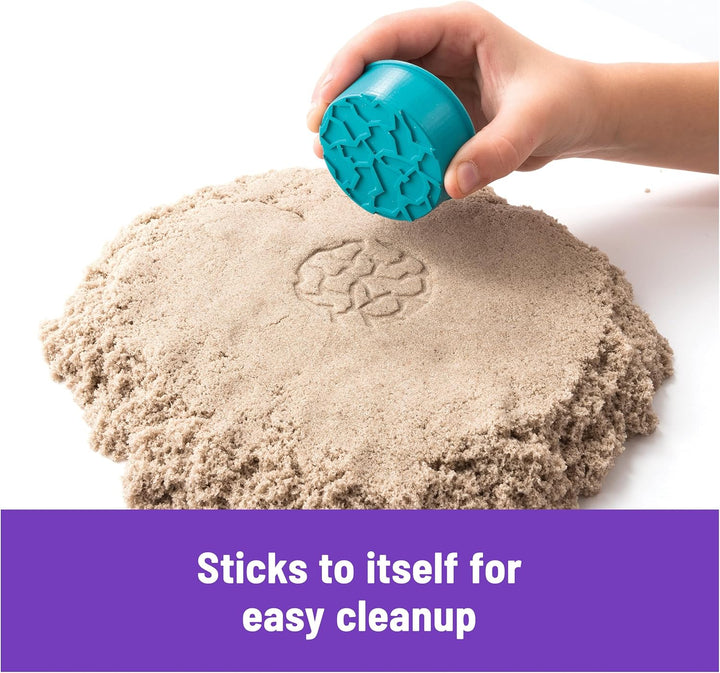 , Folding Sand Box with 2Lbs Play Sand, 7 Molds & Tools, Sensory Toys for Kids Ages 3 and Up