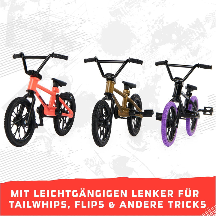 BMX Finger Bike Series 12-Replica Bike Real Metal Frame, Moveable Parts for Flick Tricks Games (Styles Vary)