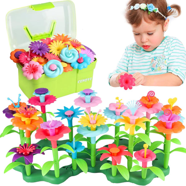 Toddler Toys for 3 4 5 6 Years Old Boys Girls,Upgrade DIY Building Blocks Stacking Toy,Stem Educational Brain Development Preschool Kindergarten Toy with Storage Box
