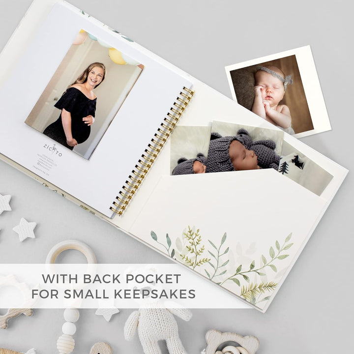 Keepsake Baby Memory Book for Boys & Girls – Timeless First 5 Year Baby Book Photo Album – Gender Neutral Journal Scrapbook - Record a Milestone for Every Event from Birth to Age 5