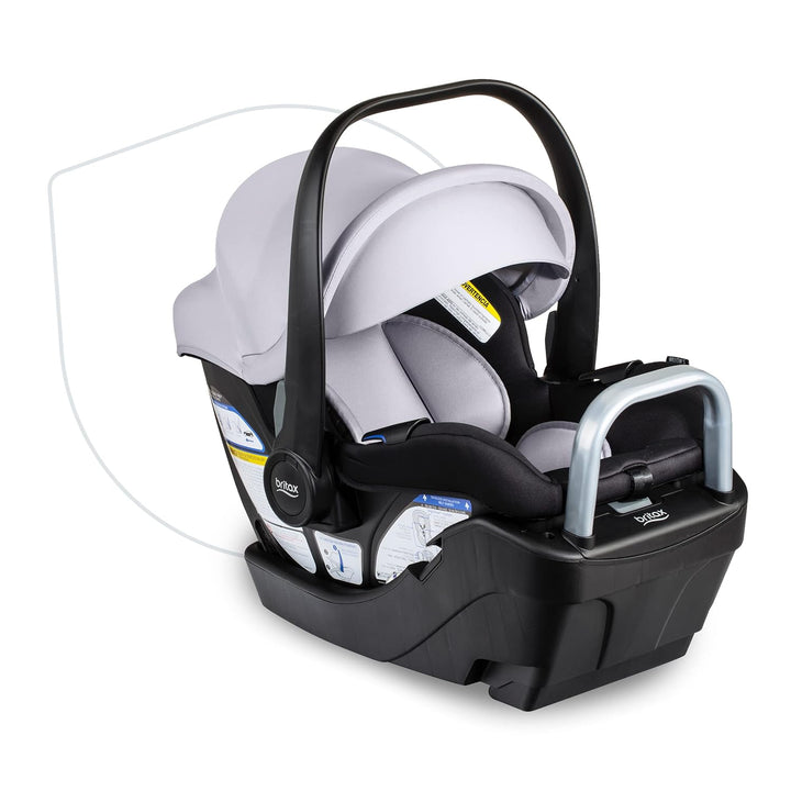 Willow S Infant Car Seat with Alpine Base, Clicktight Technology, Rear Facing Car Seat with Rightsize System, Graphite Onyx