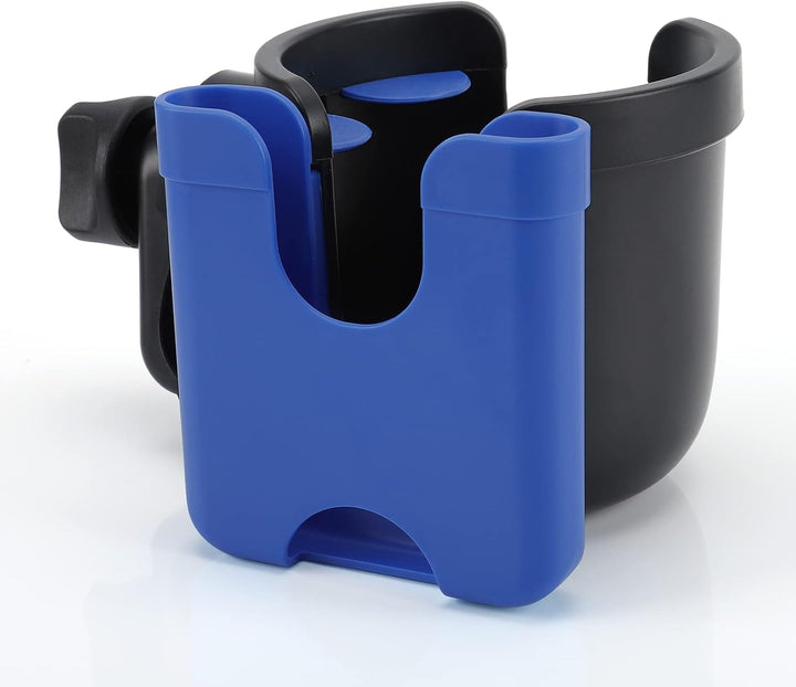 Stroller Cup Holder with Phone Holder, Bike Cup Holder, Universal Cup Holder for Uppababy Nuna Doona Strollers, 2-In-1 Cup Phone Holder for Stroller, Bike, Wheelchair, Walker, Scooter
