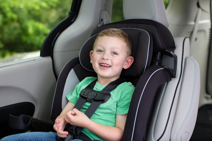 Grand 2-In-1 Booster Car Seat, Converts from High Back to Belt-Positioning Booster, High Back Seat for Kids 40-65, and Belt-Positioning 40-100 Pounds, Dunes Edge