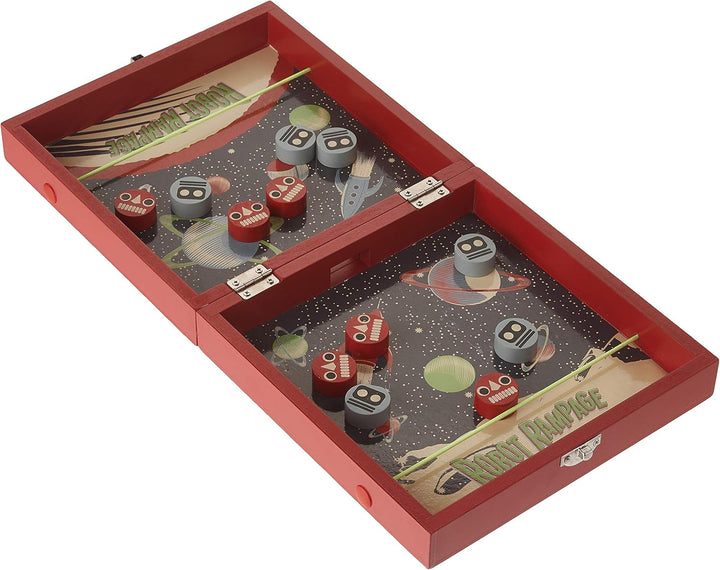 Robot Rampage - Mini Tabletop Pinball Game - Space Themed Pinball Maze Arcade Game.