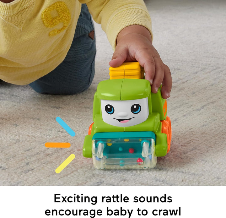 Baby Toy Rollin’ Tractor Push-Along Vehicle with Fine Motor Activities for Infants Ages 6+ Months