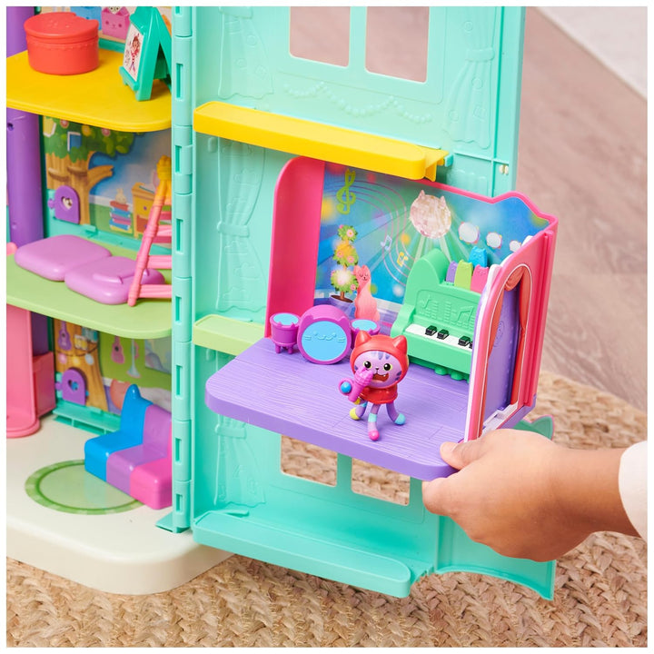 Gabby’S Dollhouse, Groovy Music Room with Daniel James Catnip Figure, 2 Accessories, 2 Furniture Pieces and 2 Deliveries, Kids Toys for Ages 3 and Up