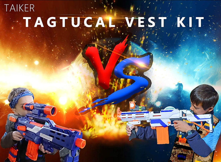 Compatible with Nerf Vest Kit, 2 Pack Tactical Vest for Nerf Gun, N-Strike Elite Jacket for Boys, Girls