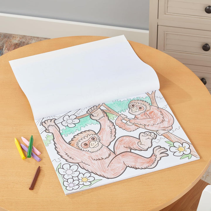 Jumbo 50-Page Kids' Coloring Pads 3-Pack - Animals, Vehicles, and Multi-Themed - FSC Certified