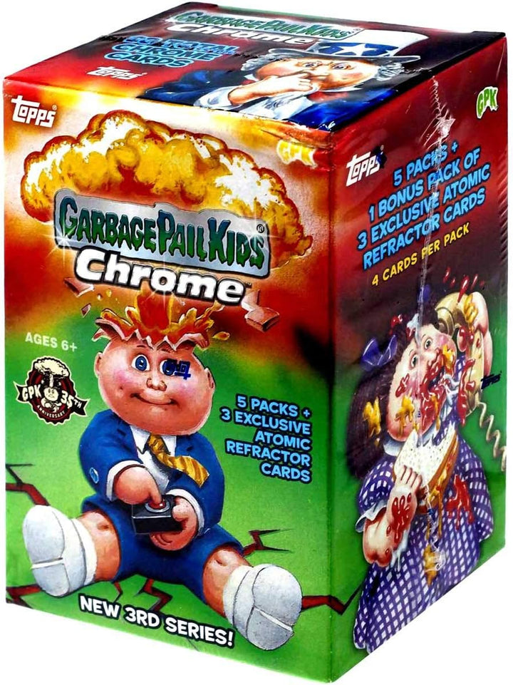 2020 Garbage Pail Kids Chrome Blaster Box- 5 Packs + 1 Bonus Pack
