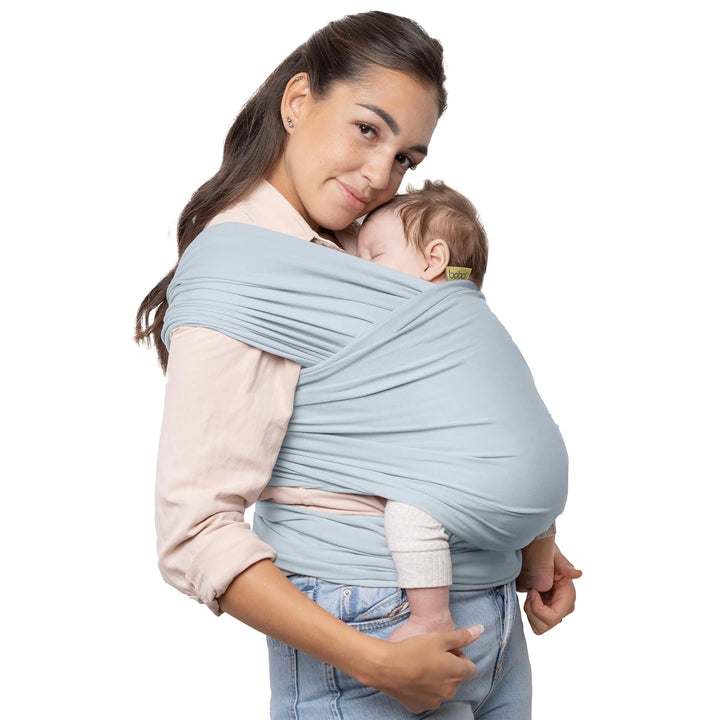 Baby Wrap Carrier – Original Baby Sling Carrier for Newborns (7–35 Lbs), Soft, Secure, Hands-Free & Ergonomic, Ideal for Comfortable Bonding, New Parents (Grey)