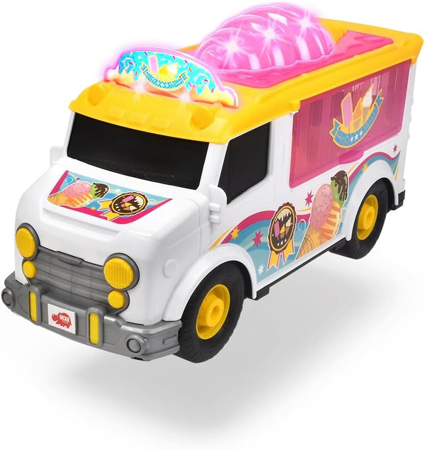 - 12 Inch Ice Cream Van, White/Yellow