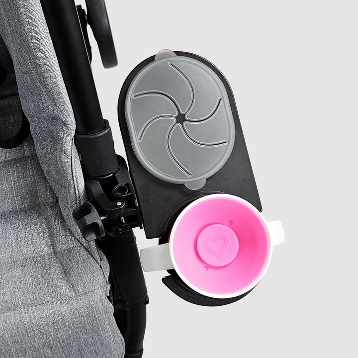 Universal Stroller Snack Tray Attachment | Stroller Cup Holder Attachment Universal Snack Tray for Stroller Tray Attachment | Clip on Baby Stroller Accessories for Joggers, Umbrella & Wagons