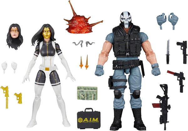 Legends Series Madame Masque & Crossbones,  Super-Villains Comics Collectible 2-Pack, 6-Inch Action Figures (Amazon Exclusive)