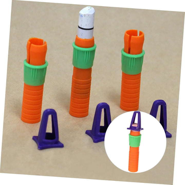 45Pcs Crayon and Sharpener for Oil Painting Crayon Extenders Comfortable to Use for Artists and Creative Projects
