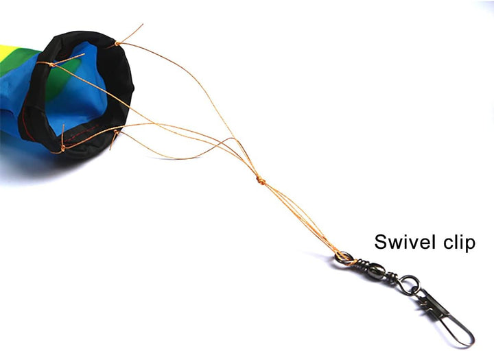 Rainbow Kite Tube Tail Outdoor Windsock with Connector, 65-Feet Kite Tail