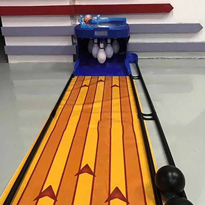 Electronic Bowling Alley Game,Indoor Family Game Bowling Game,Bowling Alley for Home,Foldable Bowling Set,For Children and Adults,2M