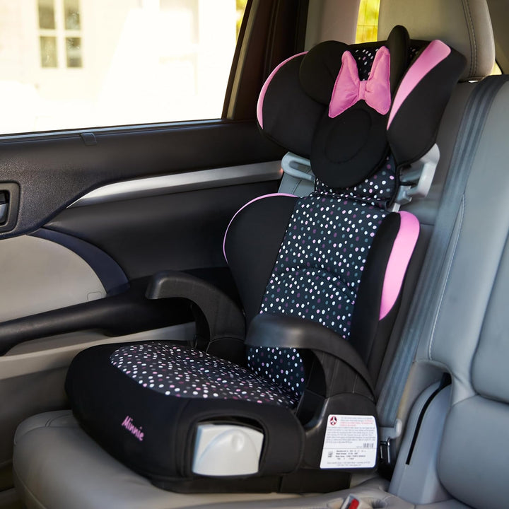 Baby Pronto Booster Car Seats, Belt-Positioning, Booster Seats for Cars 40-100 Lbs, Minnie Dot Party