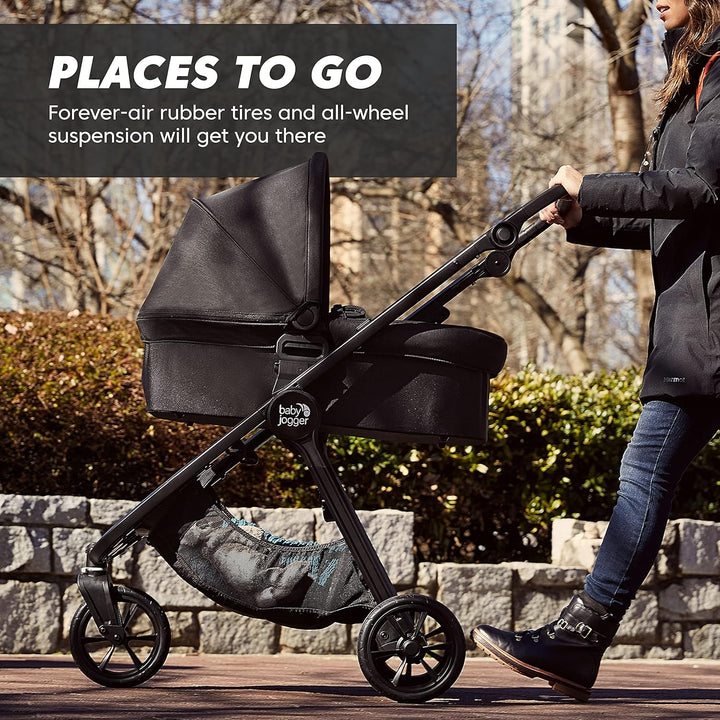 City Mini GT2 All-Terrain Stroller Black Complete with Adjustable Handlebar Hand-Operated Parking Brake and Car Seat Adapter