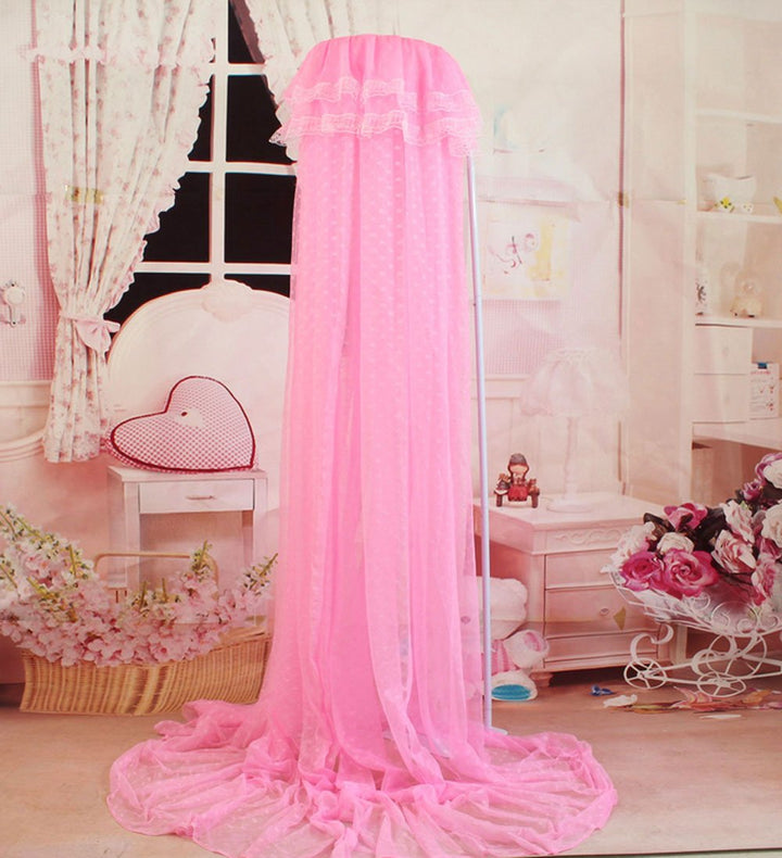 Baby Mosquito Net Baby Toddler Bed Crib Dome Canopy Netting (Pink)
