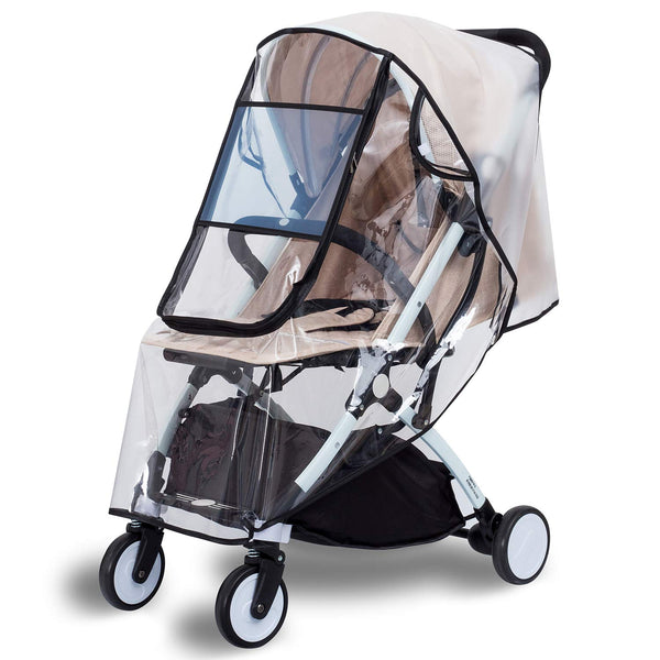 Stroller Rain Cover Universal Stroller, Travel Weather Shield Windproof and Waterproof Protect from Dust and Snow
