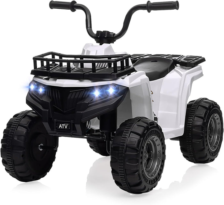 12V 4.5AH Kids ATV 4 Wheeler Rechargeable Battery Car for Ages 2-5 | ASTM/CPSIA Certified Electric Quad with Ergonomic Seat, Treaded Tires & Rubber Grips | Indoor/Outdoor Ride-On Toy