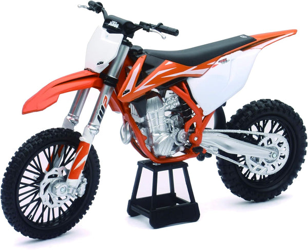 KTM 450 SXF Dirt Bike, Realistic and Functional, Kids Toy or Collectible Motorcycle 1/10 Scale (57943)