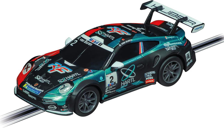 64244 Porsche 992 GT3 Cup Huber Racing, No.2 1:43 Scale Analog Slot Car Racing Vehicle GO Slot Car Toy Race Track Sets