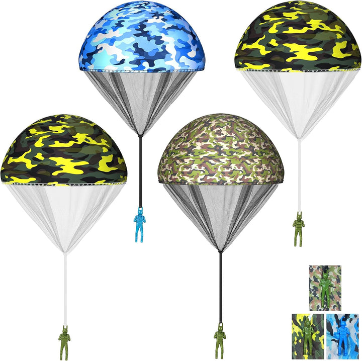 Parachute Toy for Kids, Outdoor Toys Flying Parachute Men, inside & outside Toys for or 3 4 5 6 7 8 9 10 11 12 Year Old, Thanksgiving Day for Boy Girl 4-8 Year Old, Unique Boys Party Favors
