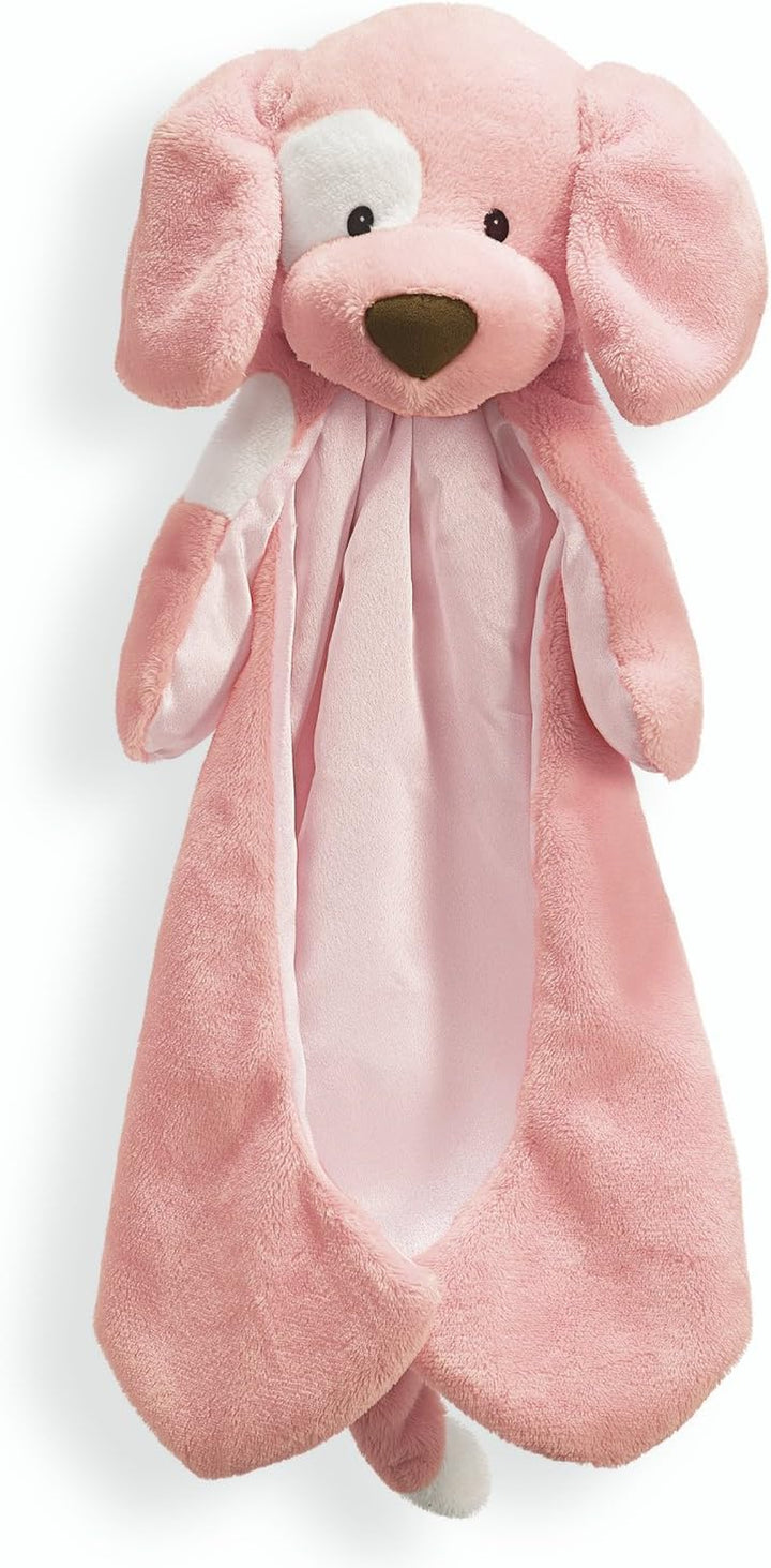 Baby Spunky the Dog Huggybuddy Stuffed Animal with Built-In Baby Blanket, Brown, 15”