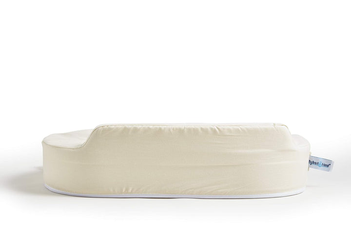 Organic Cotton Deluxe Nursing Pillow Cover - Slipcovers for Baby - Adjustable Fit, Easy Care, Durable - Original Nursing Pillow Not Included, Organic Cream