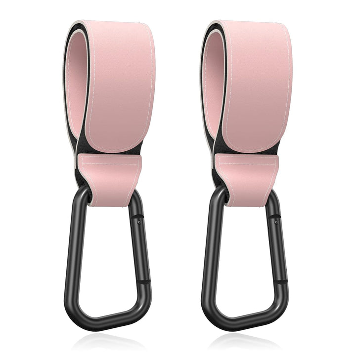 Baby Stroller Hooks for Hanging Bags, Universal Stroller Clips Accessories, Mommy Hook for Diaper Bag, Shopping Cart, Purse, Backpack - 2 Pack, Abstract Leaf