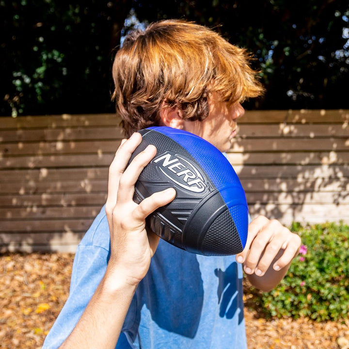 Pro Grip Football, Blue, Classic Foam Ball, Easy to Catch & Throw, Sports Toys, Christmas Gifts or Stocking Stuffers for Kids
