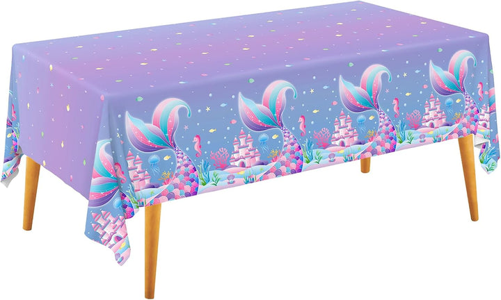 Football Party Decorations Disposable Tablecloth Plastic Touchdown Table Cover for Birthday Football Party Games Decoration 54 X 108Inch，2 Pack