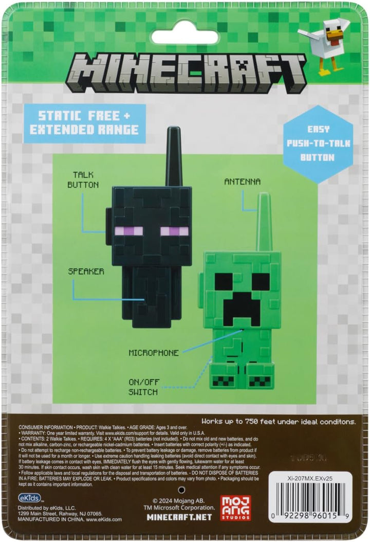 Minecraft Walkie Talkies for Kids, Indoor and Outdoor Toys Designed for Fans of Minecraft Toys