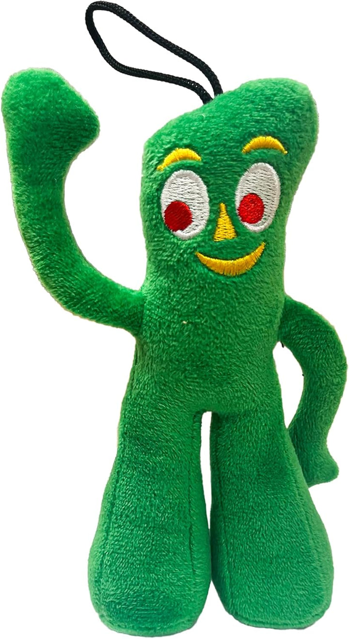 Gumby Dog Plush Toy - Squeaky Toy for All Dogs - Extra Soft Plush W/ Flexible Legs & Arms - Stuffed Animal for Cuddling & Playing - Cute Dog Pet Toy (9", Green)
