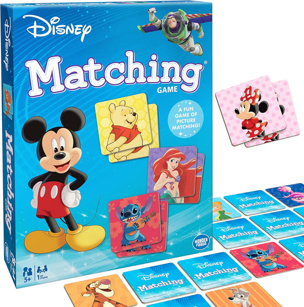 Disney Matching Game – Fun Memory Game for Boys & Girls Ages 3 and Older - Featuring Classic Disney Characters – Preschool Learning Toy