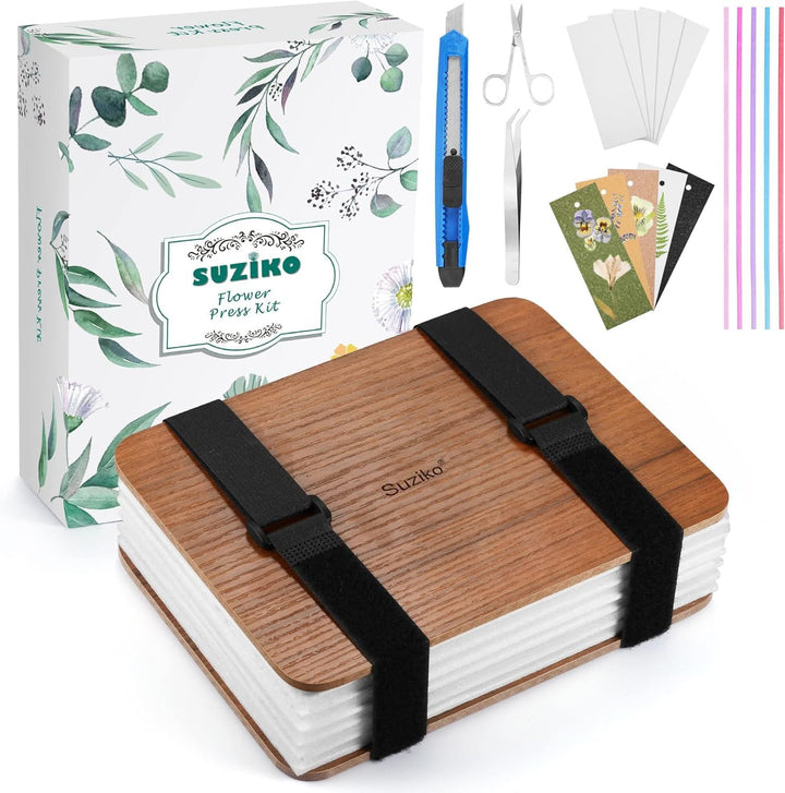 Professional Flower Press Kit 6 Layers 6.3 X 8.3 Inch , Flower Pressing Kit for Adults Kids, Great Gift for Daughter